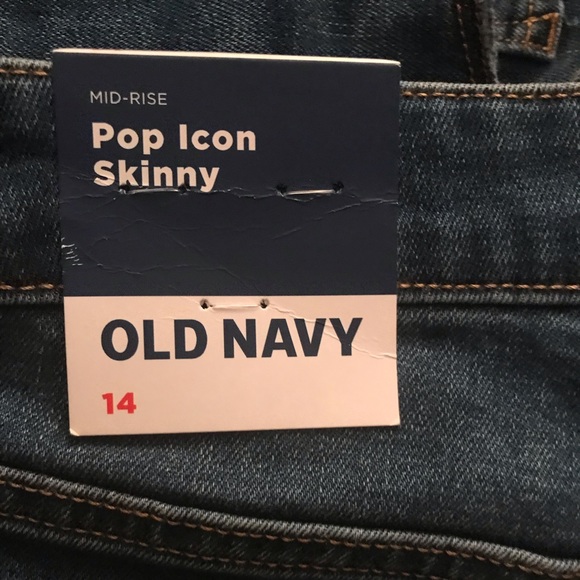 Old Navy Denim - Nwt Old Navy Blue Jeans Mid Rise Pop Icon Skinny Ripped Jeans